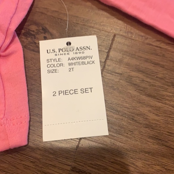 U.S. Polo Assn.- 2pcs Girls Dress and Pink Cardigan- 2T - Picture 4 of 8